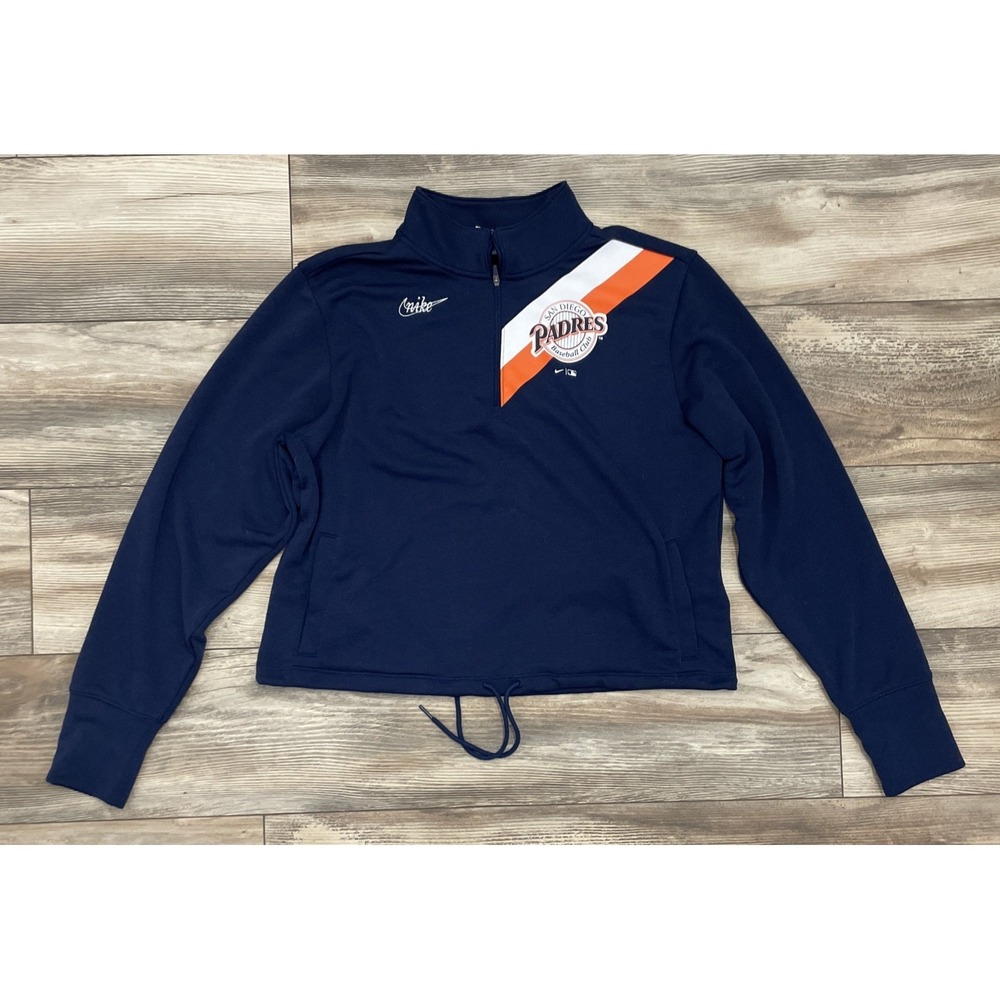 San Diego Padres Nike Women's Cooperstown Collection Performance Pullover Size L